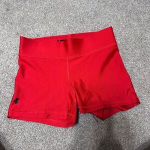 Under Armour Women's Vibrant Red Athletic Shorts